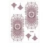 Red Mehndi Stickers Henna Tattoo Stickers Water Transfer Decals Red Henna Tattoo Decals  Girls
