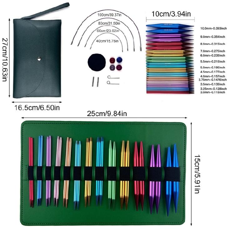 DIY Sweater Knitting Kits Interchangeable Circular Knitting Needle Tool Round Knitting Needle Knitting Kits To Beginner