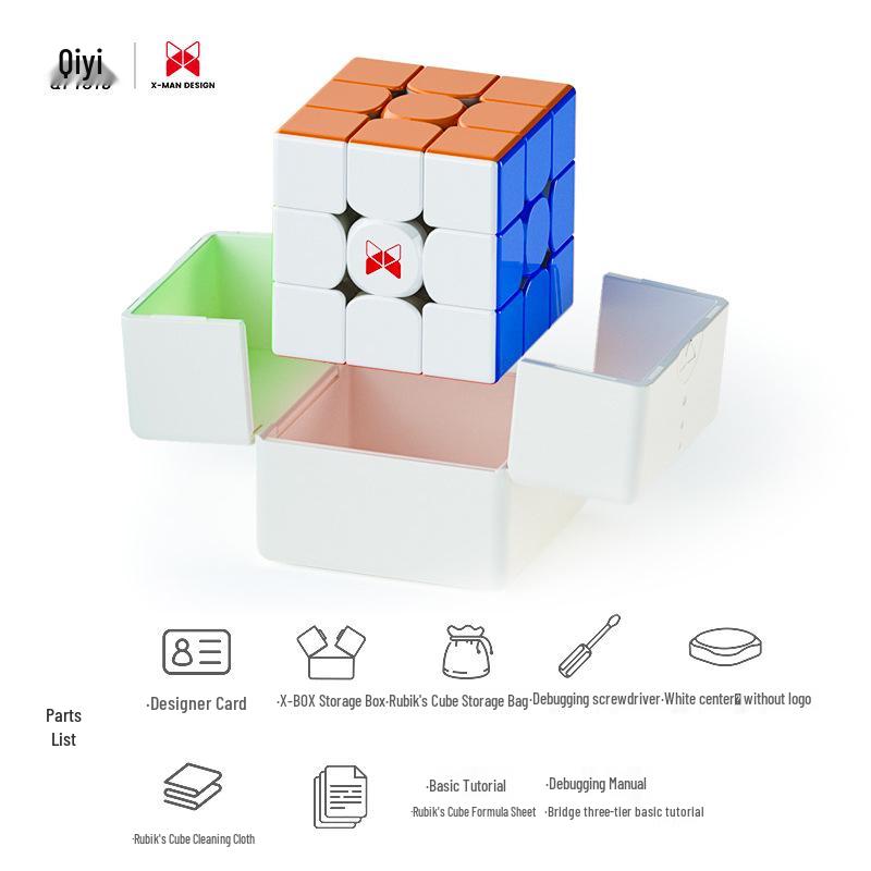 XMD Wind 4th Gen Magnetic Rubik's Cube UV Diamond Surface Qiyi Cloud Glass Limited Edition Competition.