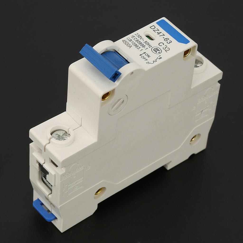 230VAC DZ47‑63 1Pole Miniature Circuit Breaker Cutout Switch (32A)