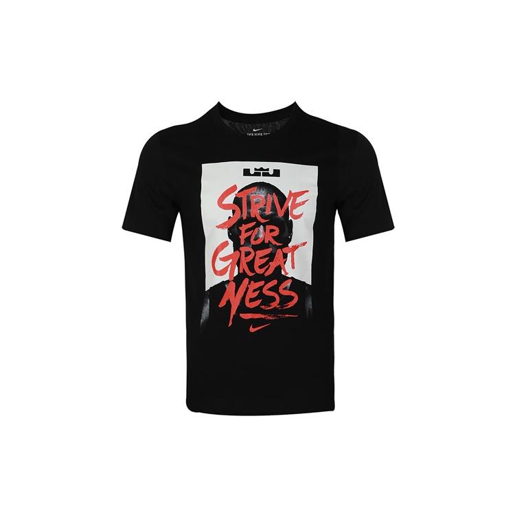 Nike T Shirts Men's Black Crew Neck Moderate Straight Fit CW5336-010