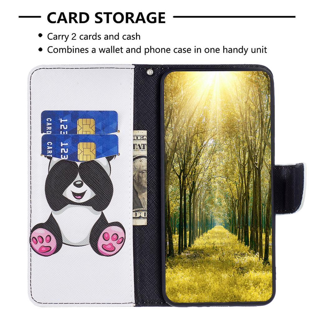 BINFEN COLOR For Nokia G22 Leather Stand Phone Case Pattern Printing Magnetic Clasp Wallet Cover