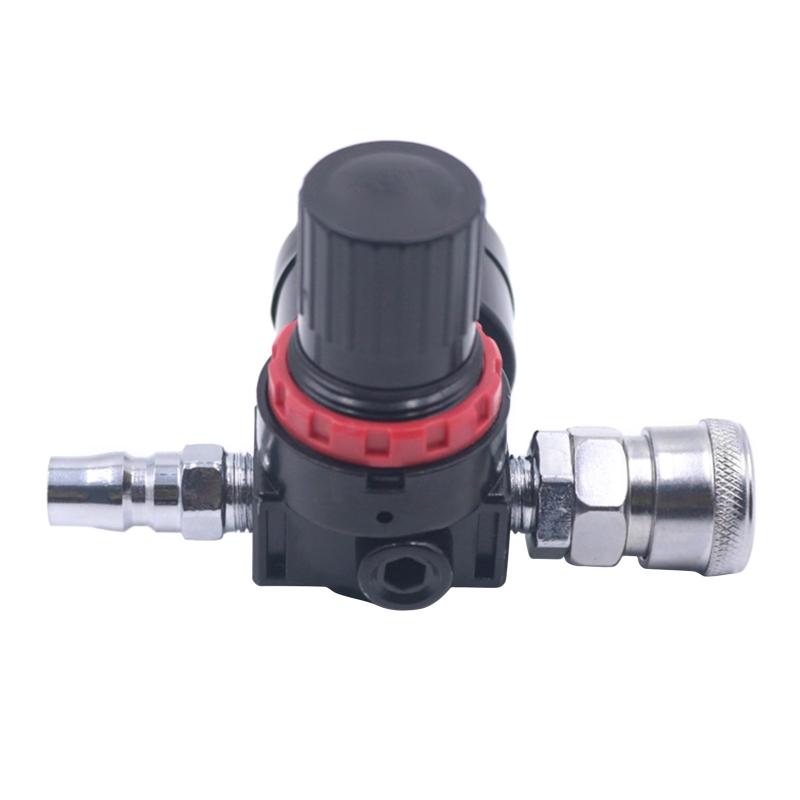 Practical 1/4" Spray Paint Guns Air Regulator Gauge Air Adjusting for Valve Regulator for Spray Guns and Pneumatic Tools