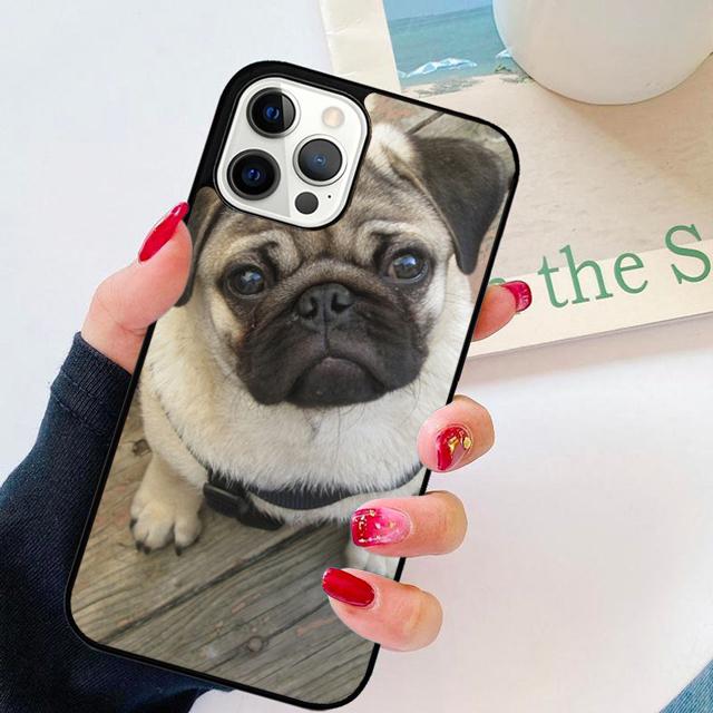 Coole Verrückte Mops Hund Handyhülle Cover Für iPhone 17 Air 16 15 14 Plus apple 16 11 12 13 Pro Ma coque