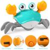 Crawling Crab Baby Toy, Tummy Time Toy for Infant 3 6 9 12 18 24 Month, Walking Dancing Interactive Sensory Crab with Light Music, Birthday Gift for