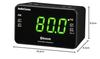 OHM Electric AudioComm Bluetooth Clock Radio, Digital Clock, Wireless Speaker, AMFM RAD-MBT101Z (Product Code: 03-0775)