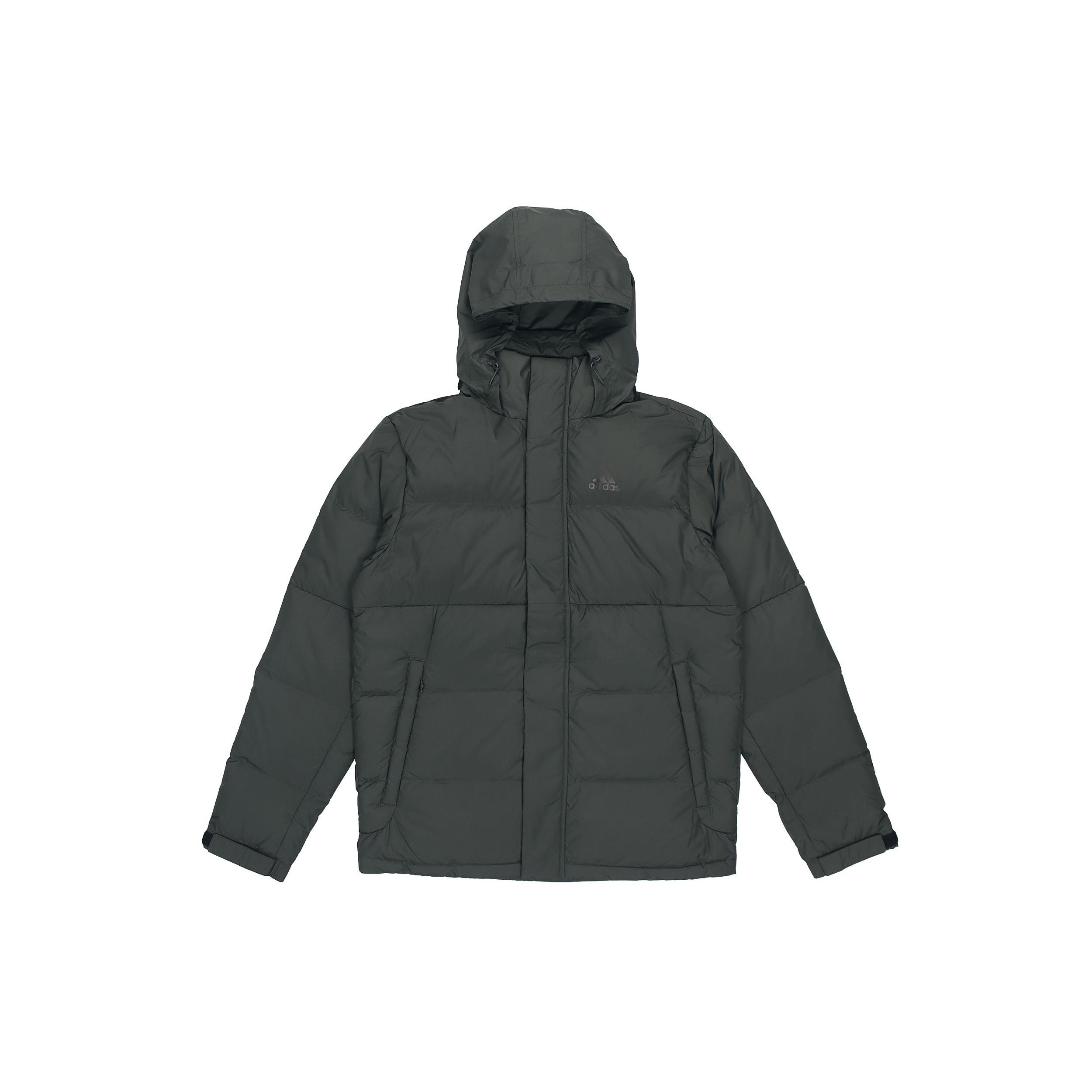 adidas hooded Casual Stay Warm Jacket Brown Men s GF0064 S