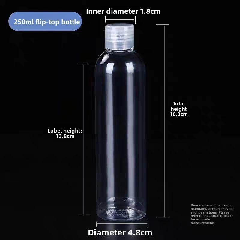 Plastic Cosmetic Bottles With Flip Butterfly Cap For Travel And Storage