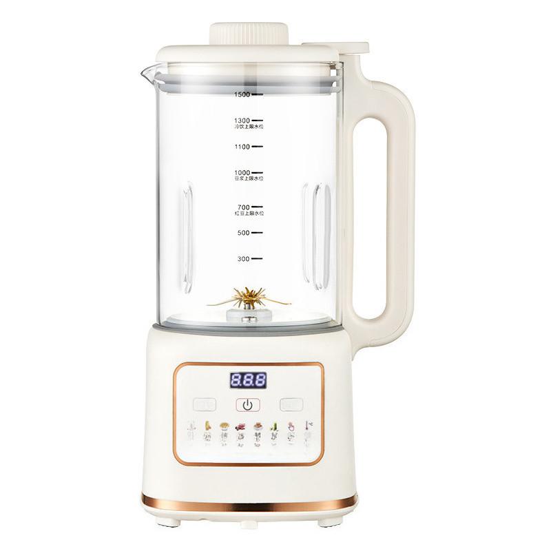 1.8L Large Capacity Soybean Milk Machine Household Anti Paste Bottom Electric Blender Multifunction Complementary Food Processer