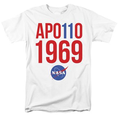 Nasa 1969 Herren T-Shirt Weiß Offiziell Lizenziert