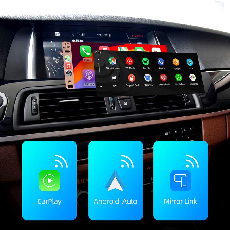 Wireless CarPlay Android Auto for BMW X5 E70 F15 X6 E71 EVO BNT CIC System with AirPlay Functions Support Camera
