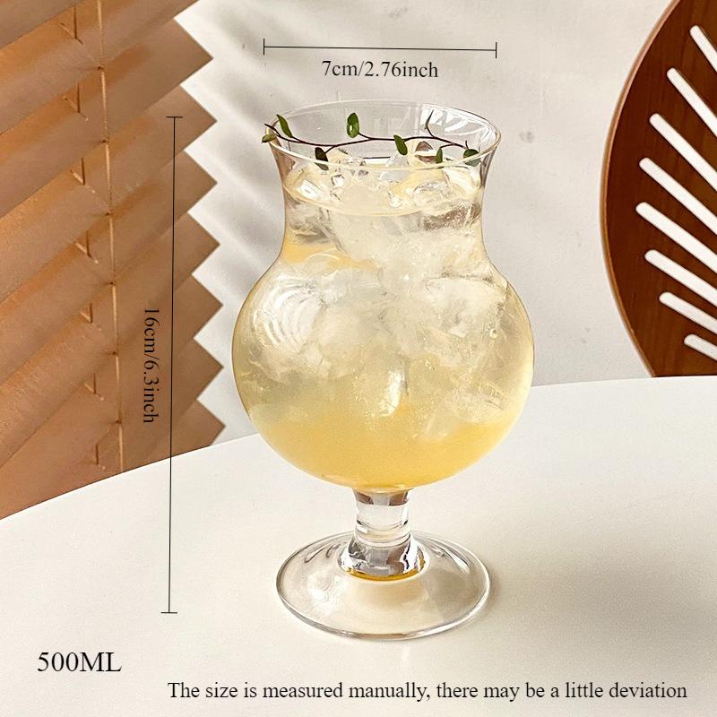 Verre Hurricane 485ML Verre Transparent Tasse à Jus Adapté pour Restaurants Traiteurs Cuisines Matière Plastique 16 Onces