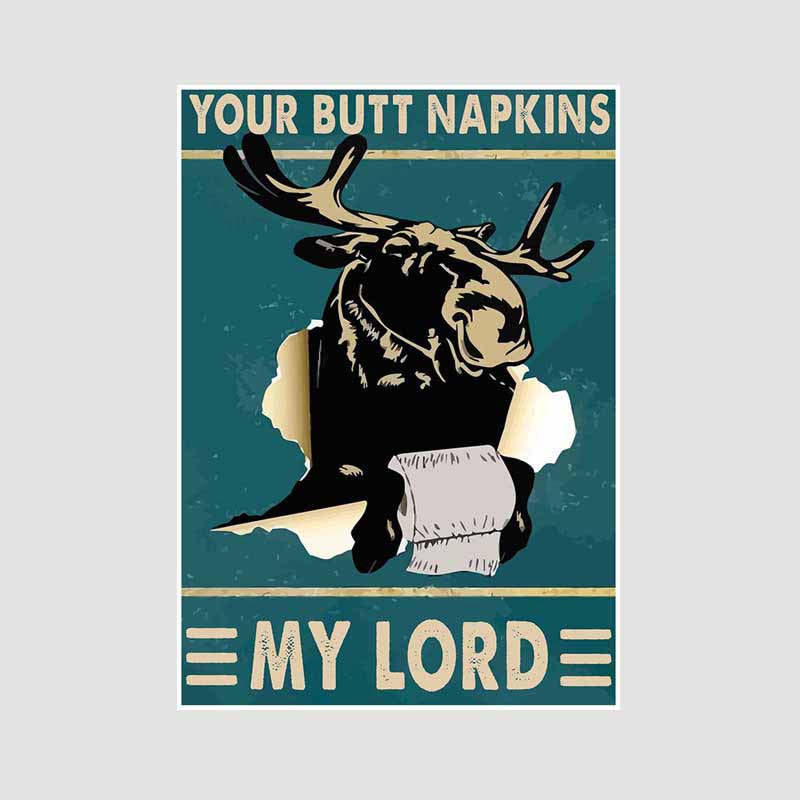 

Винтажная белая бумага Черный кот Овца Плакат Твоя задница Салфетки Мой Господь Плакаты Настенные художественные принты Смешные цитаты Ванная комната Бар Украшения Живопись Домашний декор 30x21cm