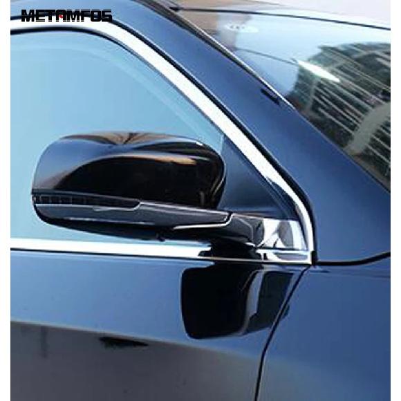 For Jeep Compass 2017-2024 2025 Chrome Side View Rearview Mirror Strip Molding Trim Sticker Exterior Accessories Car Styling