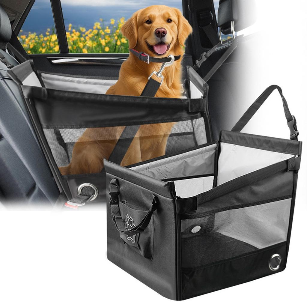 Car Dog Kennel Puppy Carriage  Dog Pet Carriage Cushion Front  Dog Safety Seat