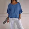 Women's Crew Neck Solid Color Short Sleeve Loose Edition Fashion Versatile Tops Women’s