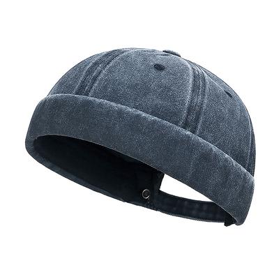 Fashion Cap Brimless Hat Solid Skullcap Solid Color Sailor Cap Beanie Hats Men Women Bucket Cap Adjustable Dad Hat