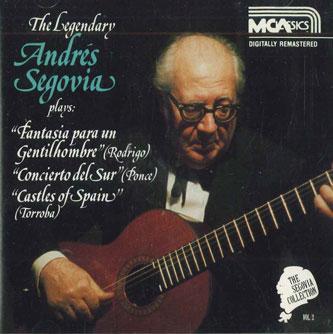 

CD ANDRES SEGOVIA - Segovia Collection Vol.2 32XK53 WARNER Japan Classical Used
