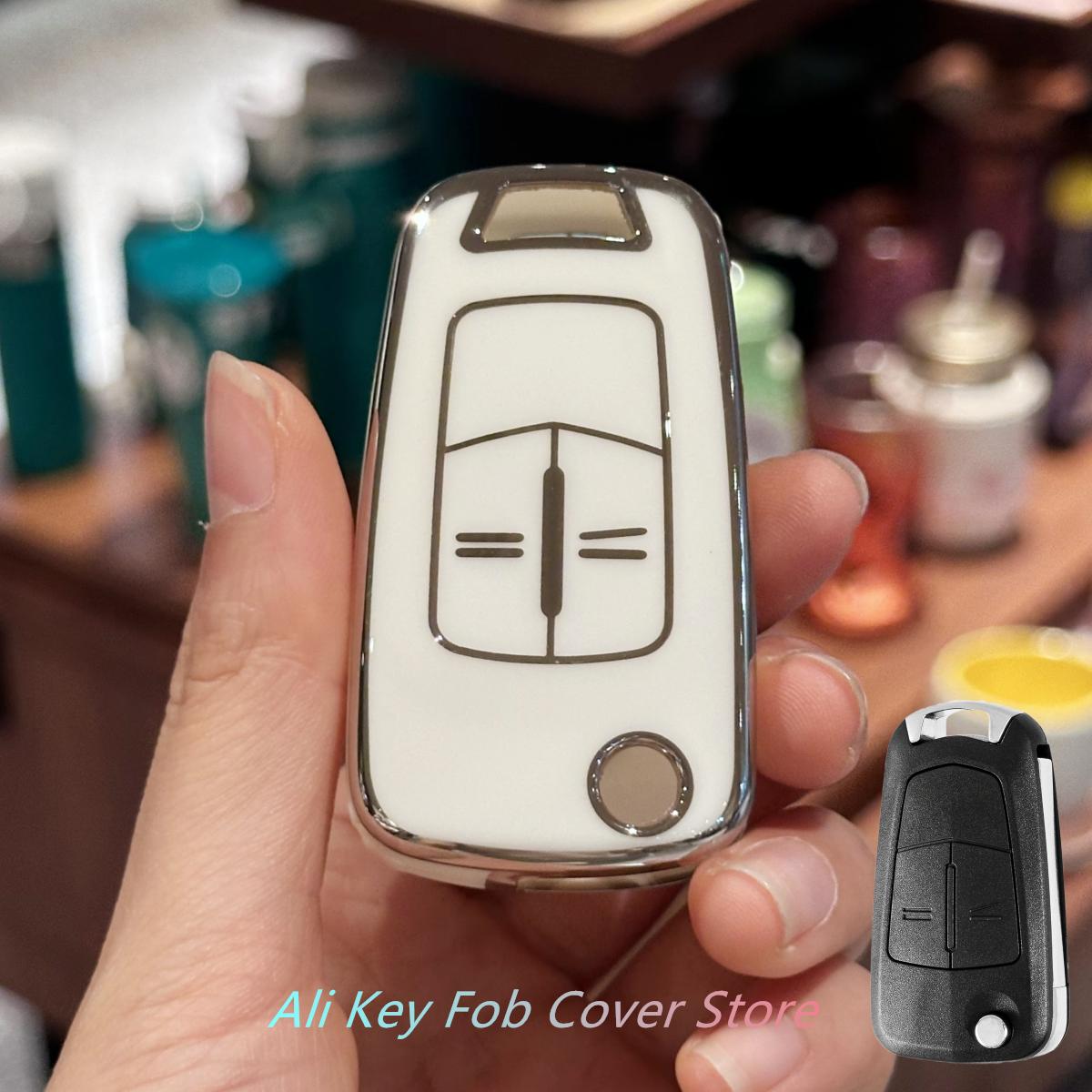 

Key Fob Cover Keychain Lanyard for Vauxhall Corsa Astra Vectra Zafira Antara Tigra B белый