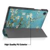 For Samsung Tab A9 2023 Case Premium Leather Tri Fold Stand Cover for A9 Plus Tablet Shockproof Protective Sleeve
