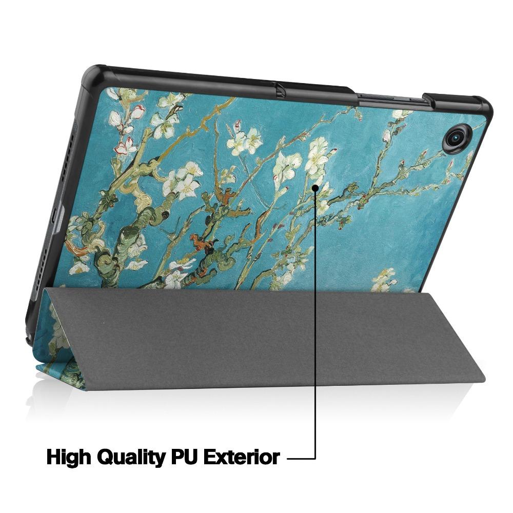 For Samsung Tab A9 2023 Case Premium Leather Tri Fold Stand Cover for A9 Plus Tablet Shockproof Protective Sleeve