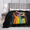 MTV Flannel Fleece Blanket Music Television Warm Cozy Lightweight Anti-Pilling Fuzzy Throw Blankets for Couch Bed Sofa Travel