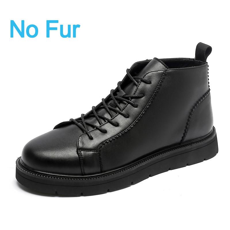 Fashion Italian Style Ankle Boots Winter Comfy Work Boots Men's Business Wear-resistant Men's Casual Boots Cold Resistant Cotton Shoes