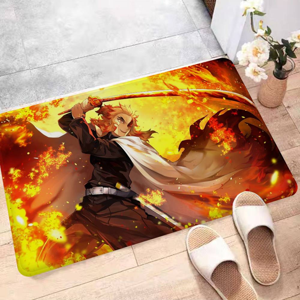 Japanische Dämonenjäger Fußmatte Waschbar Rutschfest Wohnzimmer Sofa Stühle Bereichsmatte Küche Bettseite Bereichsteppiche