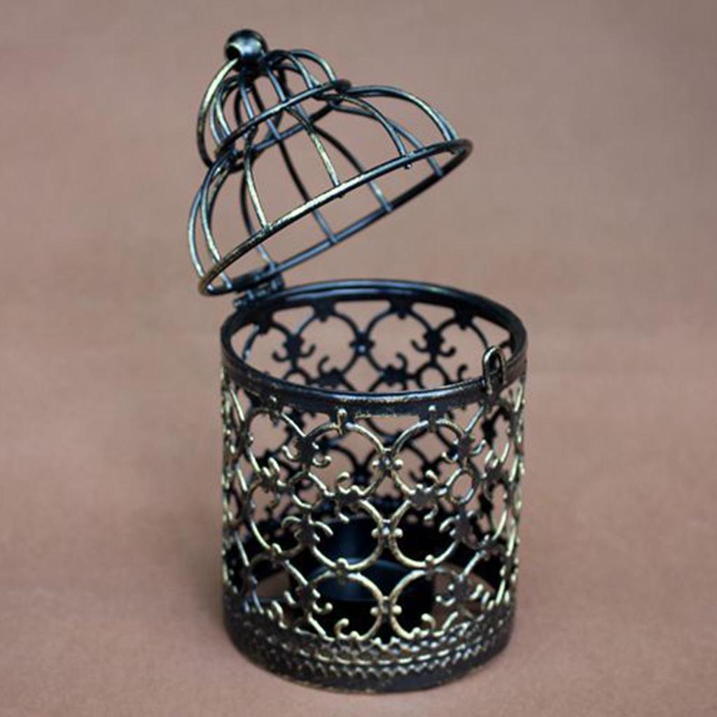 Metal Hanging Birdcage Candle Holder Decorative Candle Lantern Hollow Out Centerpiece for Indoor Outdoor Party Wedding Decor