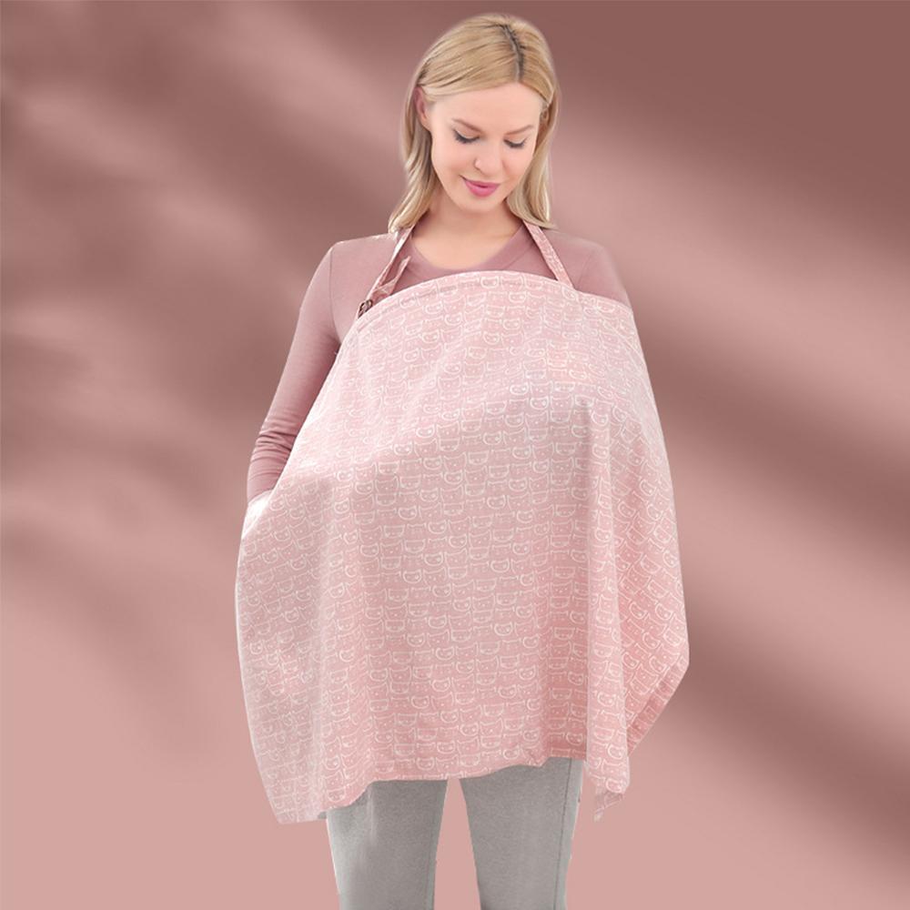 Mother Outing Breastfeeding Cover Cotton Baby Feeding Nursing Shawl Adjustable Privacy Apron Stroller Blanket