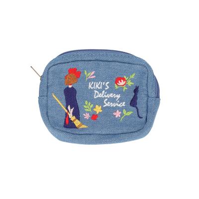 Studio Ghibli Kiki's Delivery Service Denim Embroidery Series Mini Pouch NEW