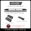 Grille Mesh erts for Tesla Model 3 Highland Front Air Inlet Vent Grille Cover Replacement for New Model 3 Anti-ect Net ABS