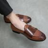 Fashion Fashionable Men's Leather Shoes Loafers Brand Comfortable and Versatile Outdoor Party Men's Office  For Men Driving Shoes
