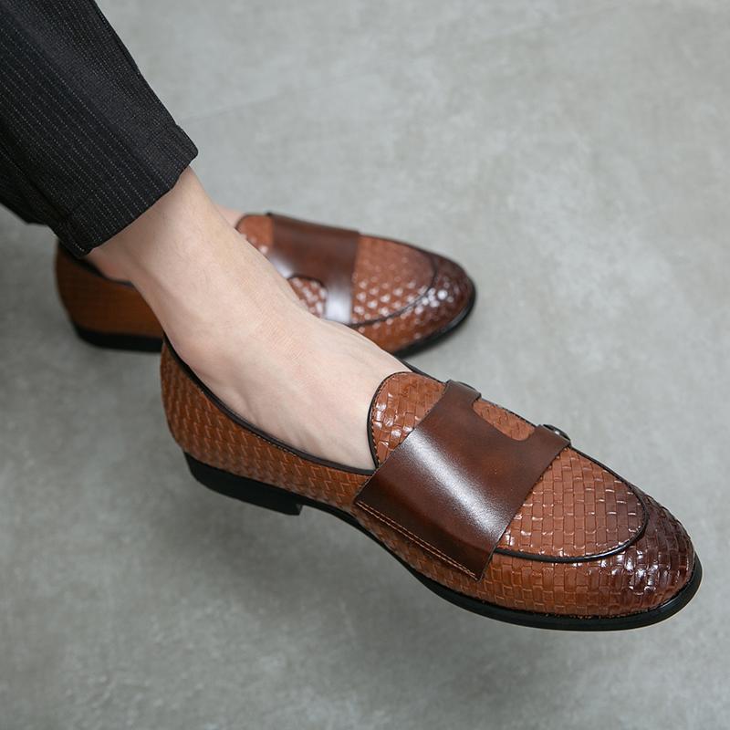 Fashion Fashionable Men's Leather Shoes Loafers Brand Comfortable and Versatile Outdoor Party Men's Office For Men Driving Shoes