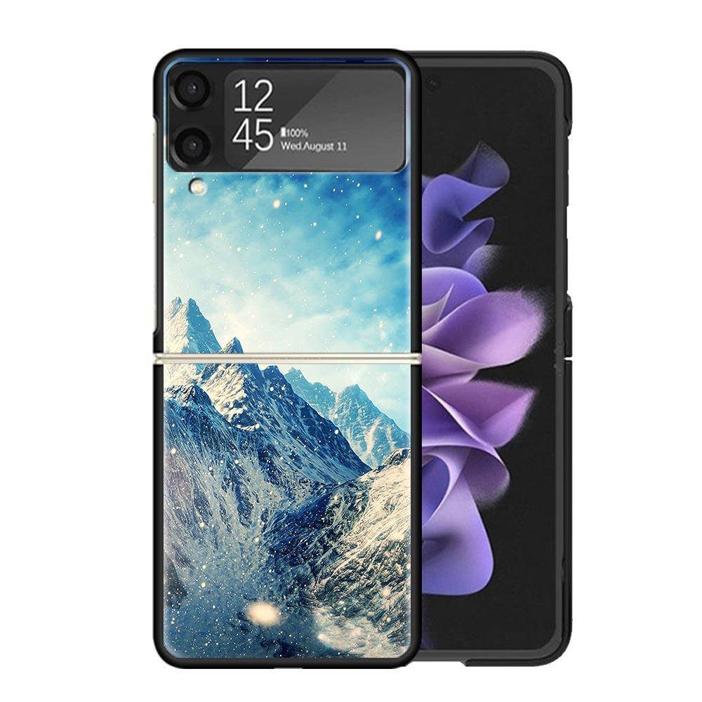 Mountain Peak Forest Cases For Samsung Galaxy Z Flip 4 5 6 7 3 Z Flip7 Flip6 Flip4 Flip5 Flip3 5G Hard Shockproof Fundas Cover G