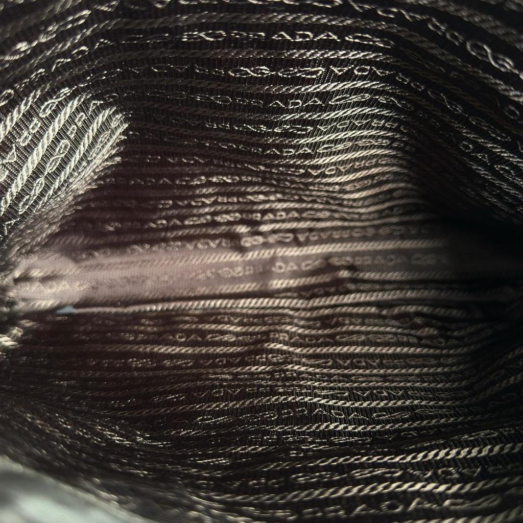 PRADA Triangular logo B6242 Handbag black Women used