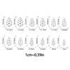24Piece Black Dot Artificial Nail White Base Press On Nail Breathable Fake Nail For Office Party Wedding Wear