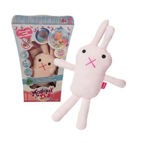 Jouet Peluche - BERJUAN - Mosquidolls Rose - 24 cm - Anti-moustique