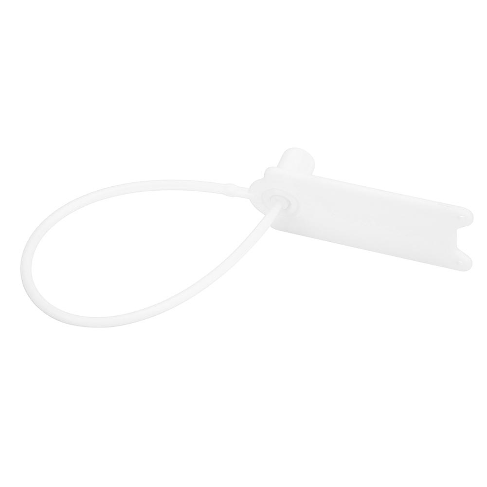 100Pcs 195mm Disposable Cable Anti Theft Self Locking Tie for Clothes Suitcase Shoes Bag Label (White )