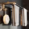 Gold Bathroom Shelf Hook Toilet Paper Holder Toilet Brush Towel Holder Space Aluminum Bathroom Hardware Set Bathroom Accessories