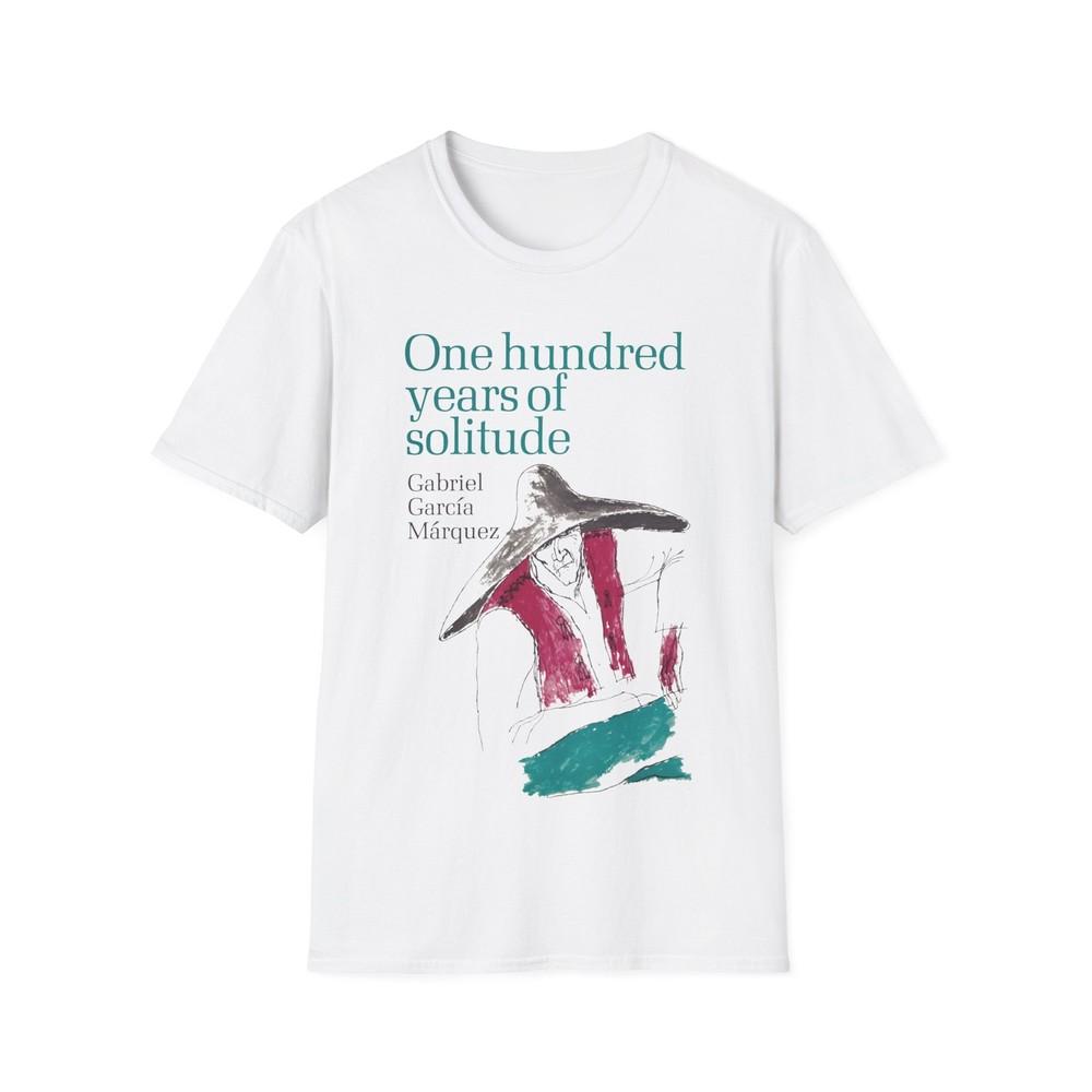 

1967 gabriel garcía márquez one hundred years of solitude book cover tshirt 3XL