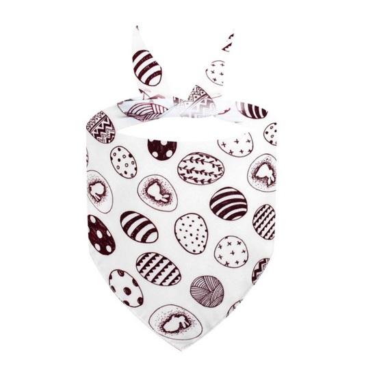 Festival Cat Bandana Easter Eggs Scarf Holiday Dog Love Hearts Patterns Triangle Bandana Bib for Easter