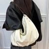 Korean Lazy Wind Large Capacity Canvas Tote Bag 2025 New Student Class Bag Commuter Shoulder Crossbody Bag