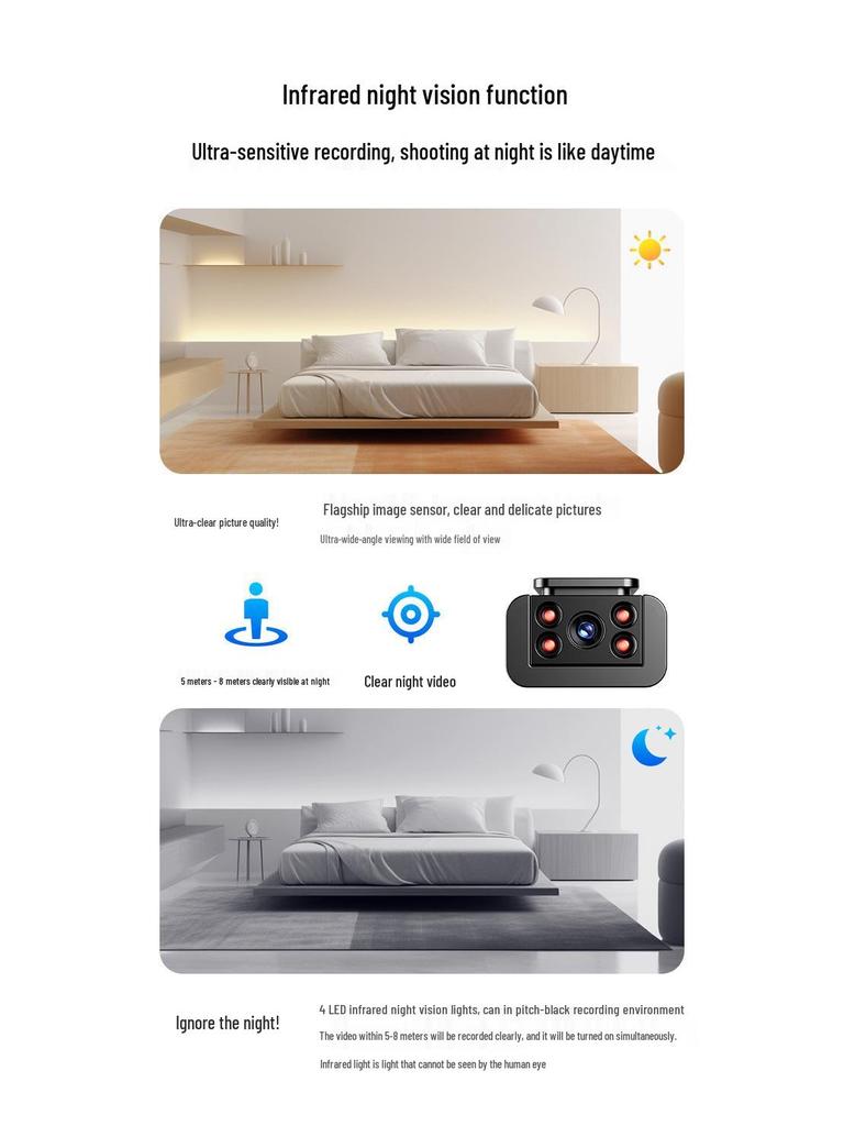 HD Anti-Shake Digital Sports Camera with Audio/Video Recording & Smartphone Remote Control