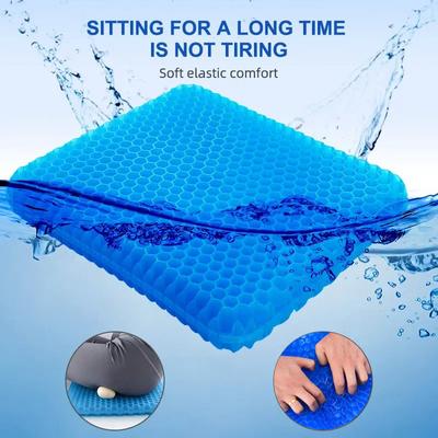 Gel Seat Cushion Summer Breathable Honeycomb Design For Pressure Relief Back Tailbone Pain - Home Office Wheelchair Chair Cars