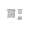 Miffy Drawstring Face Corduroy Series Bag, Gray,