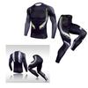 Men Tight Fitness Suit Quick Drying 2 Piece Breathable Workout Suit with Gel Pad for Exercise Training TK174 Suit L