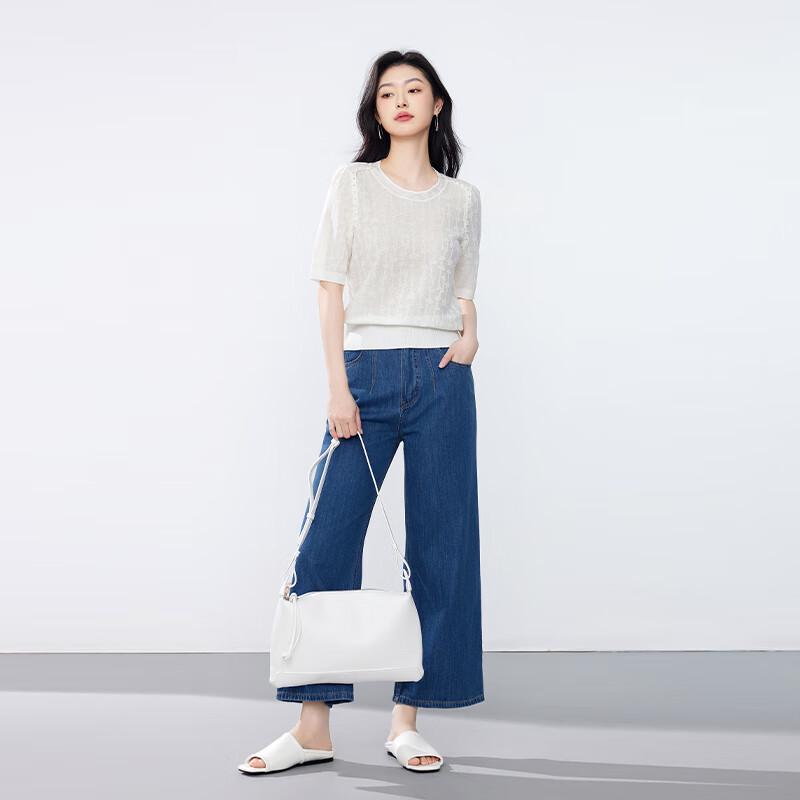 JOY SPEAKER Women's Round Neck Knit T-Shirt