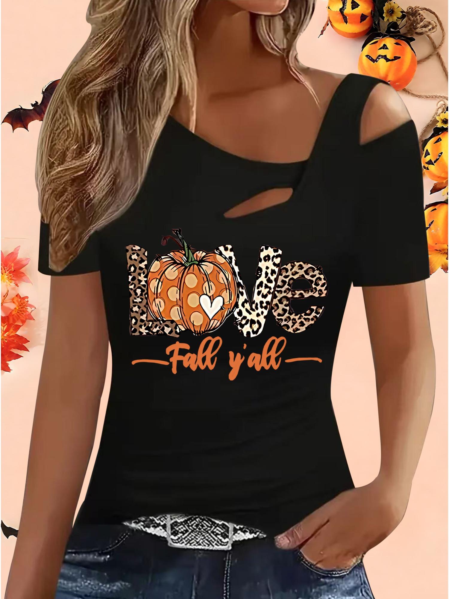 

Женские Свободные Топы Блузки Рубашки Подарок на Хэллоуин и Рождество S чёрный