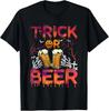Gruseliger Trick Or Treat Bier Halloween Kostüm Glow Party Unisex S-5XL Unisex T-Shirt